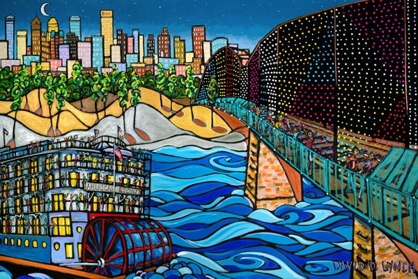 "Big River Crossing" Print by Local David Lynch