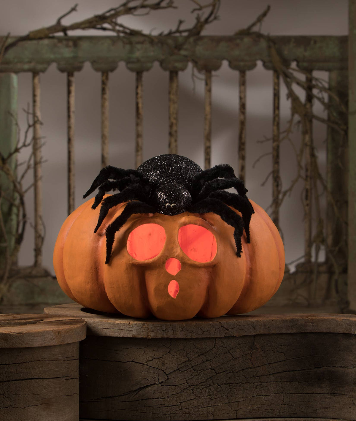 Spider on Pumpkin Jol