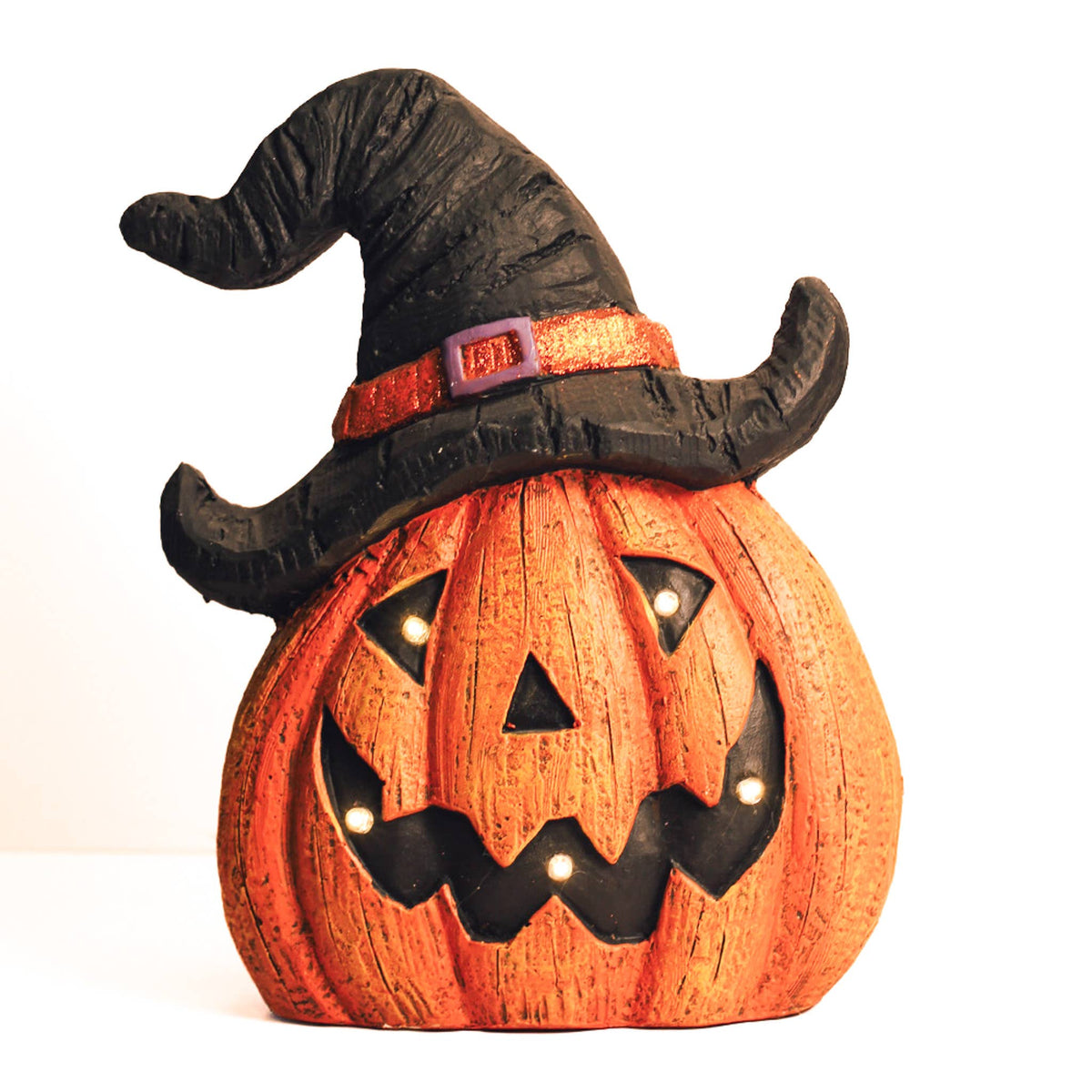 Witch Pumpkin LED Light – Halloween Home Decor Gift