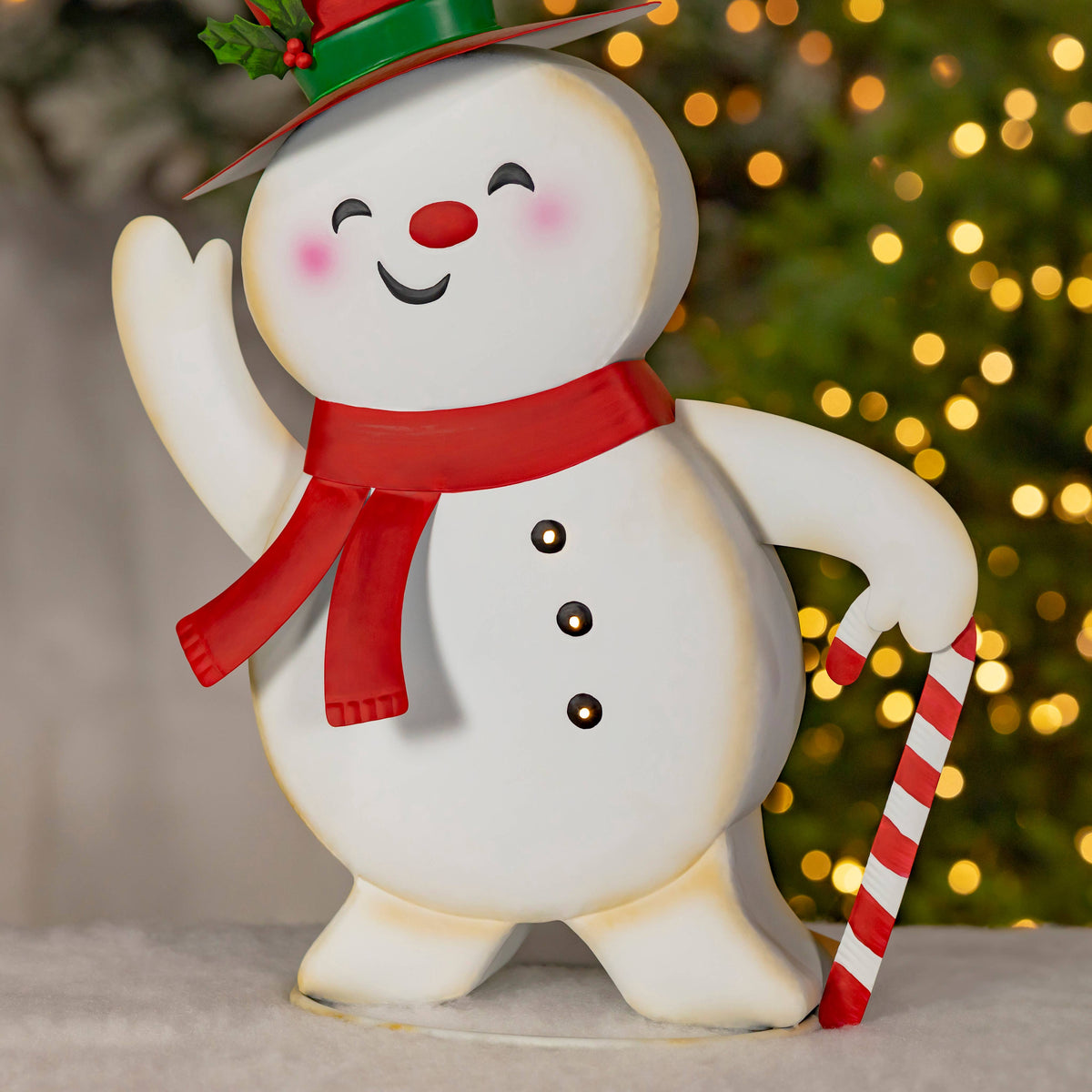 "Icy &amp; Icesis" Friendly Metal Snowmen Figurines