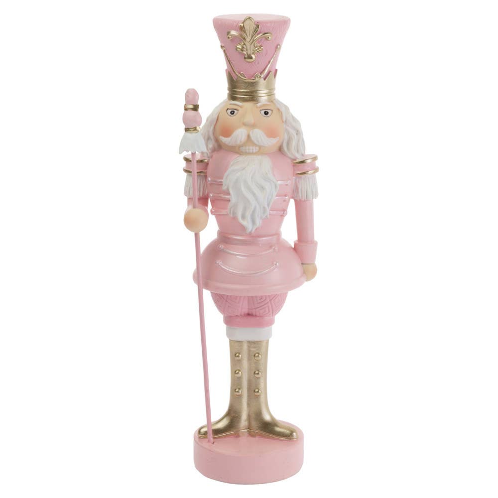 12" Tall Pink Nutcracker Christmas Décor