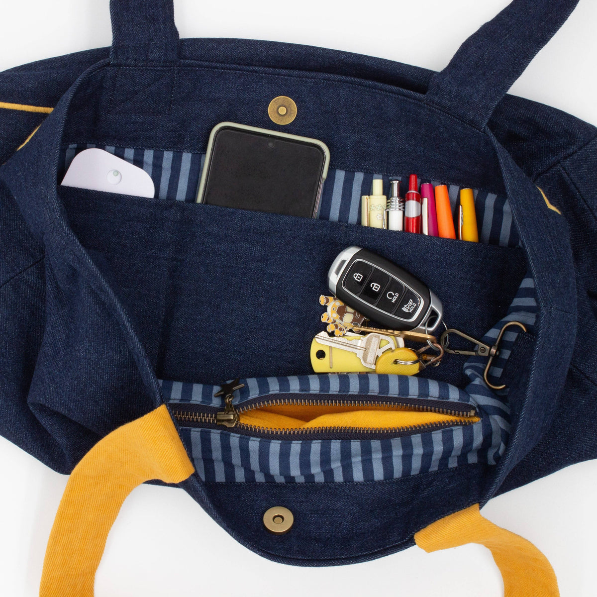 Memphis Denim Tote Bag