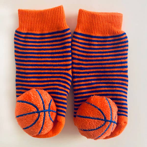 Basketball Tight and Rattle Socks Gift Box 6-12M: 6-12 Months