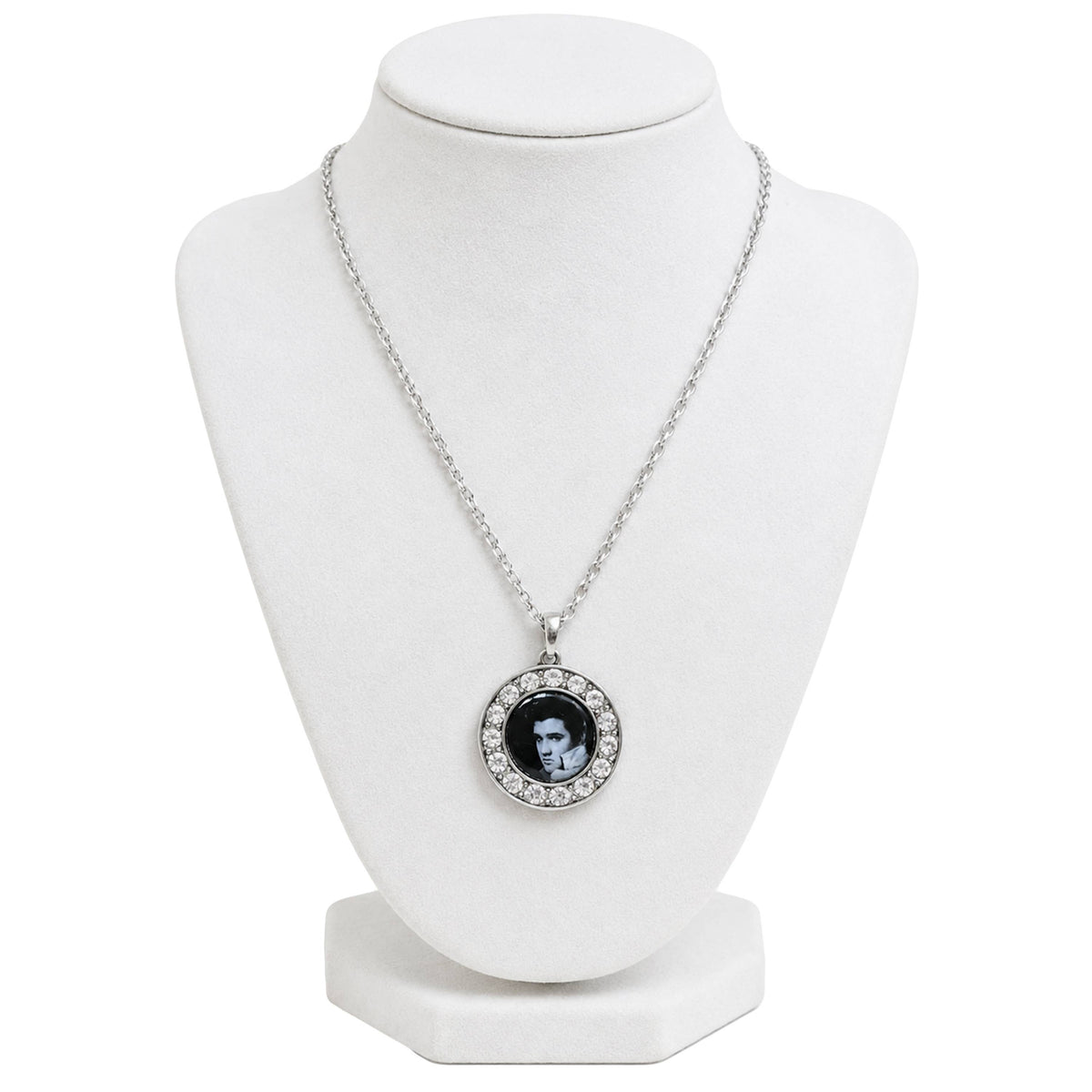 Elvis Necklace - Blk &amp; Wht With Stones