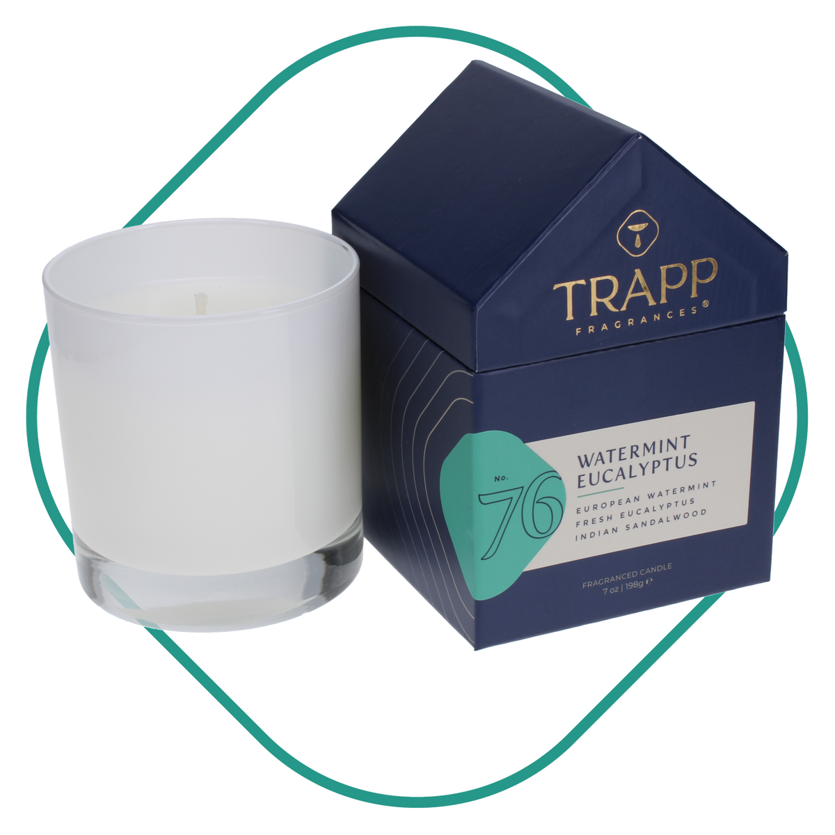 No. 76 Watermint Eucalyptus 7 oz. Candle in House Box