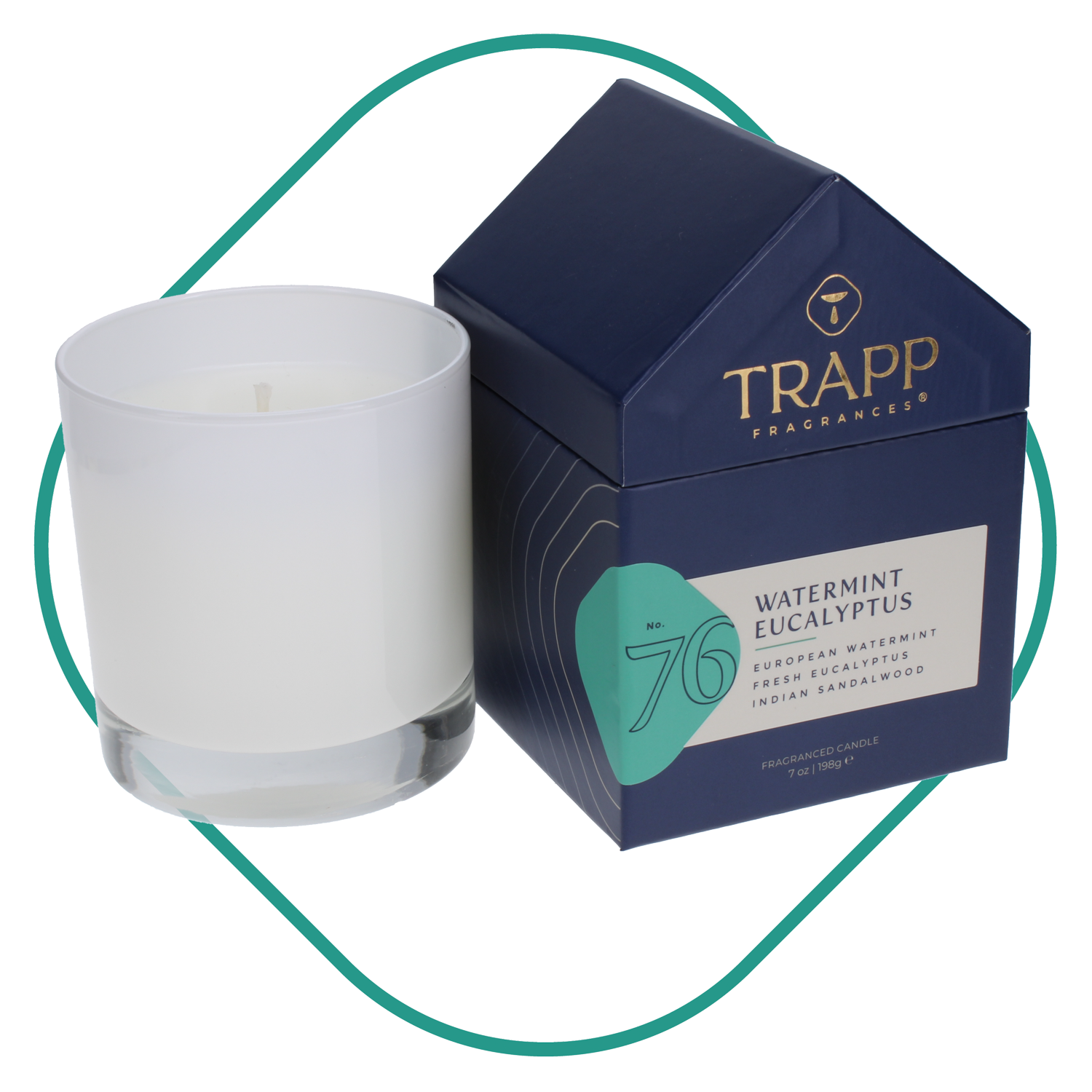 No. 76 Watermint Eucalyptus 7 oz. Candle in House Box