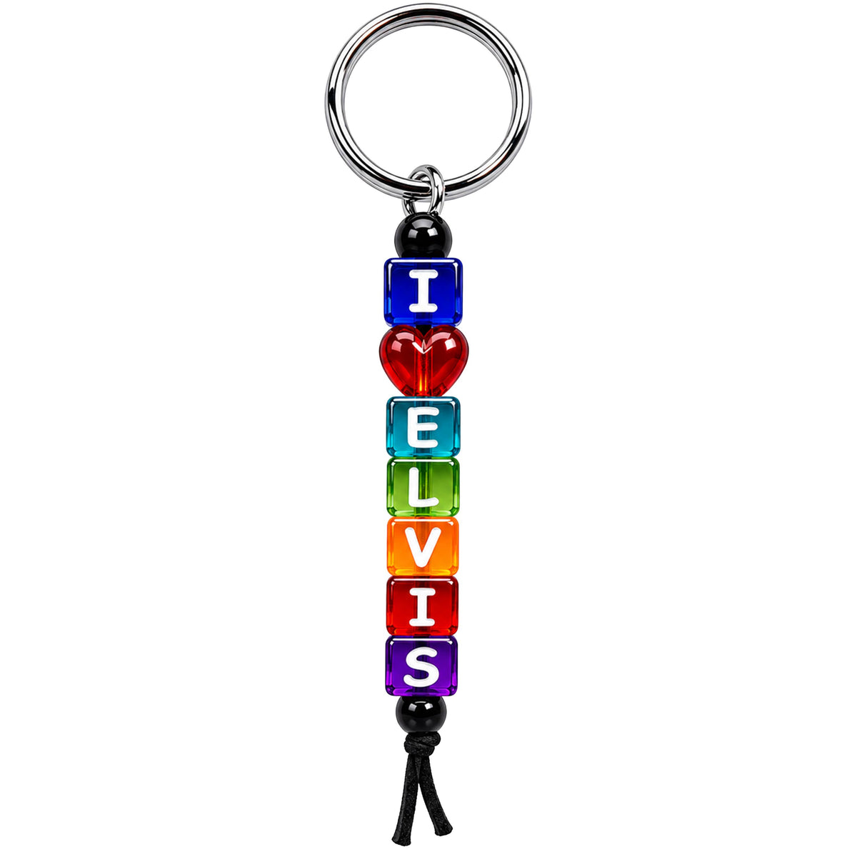 Elvis Keychain - I 'Heart' Elvis Block Dice