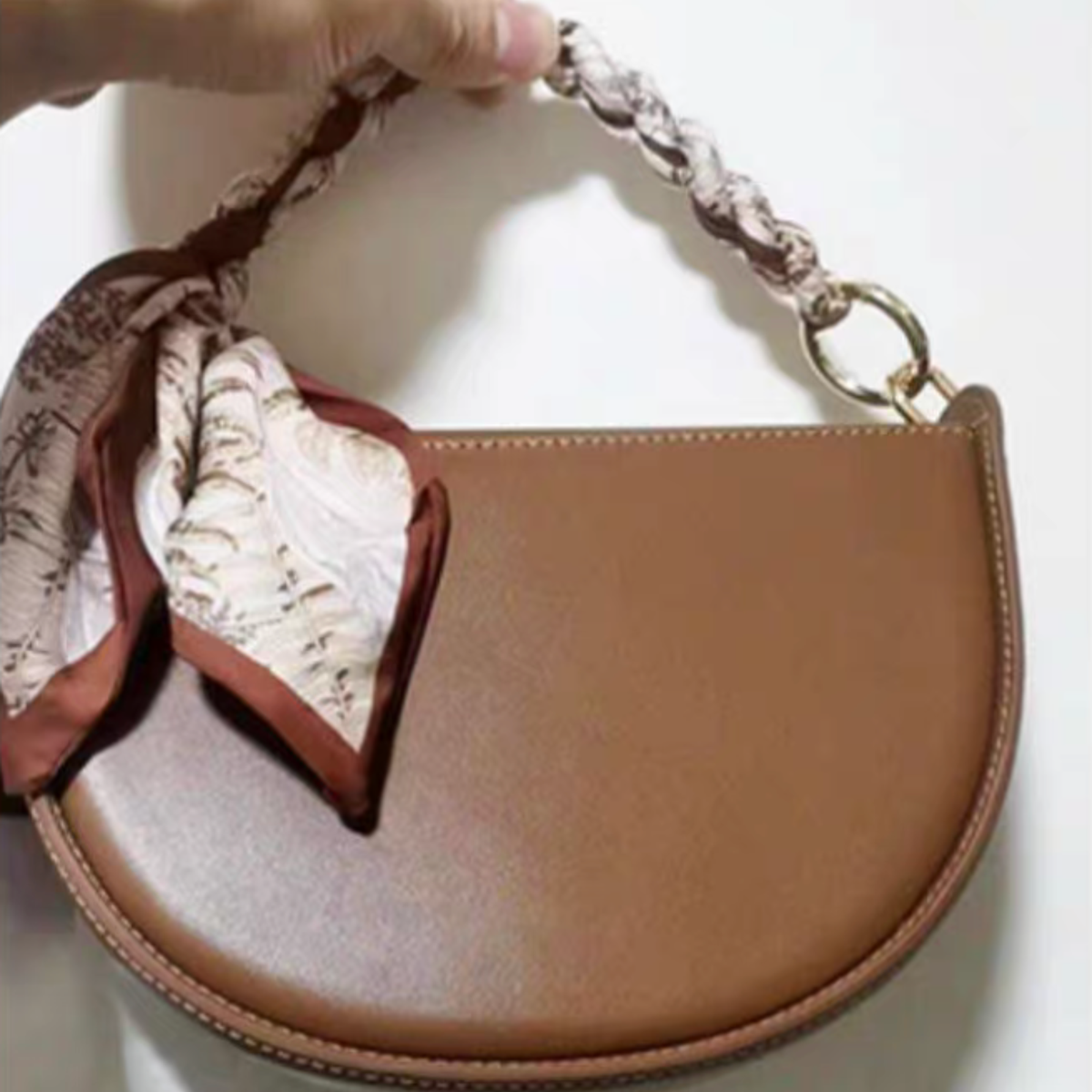 Silk Twilly Scarf Neck Scarf for Handbag Accessory : Green