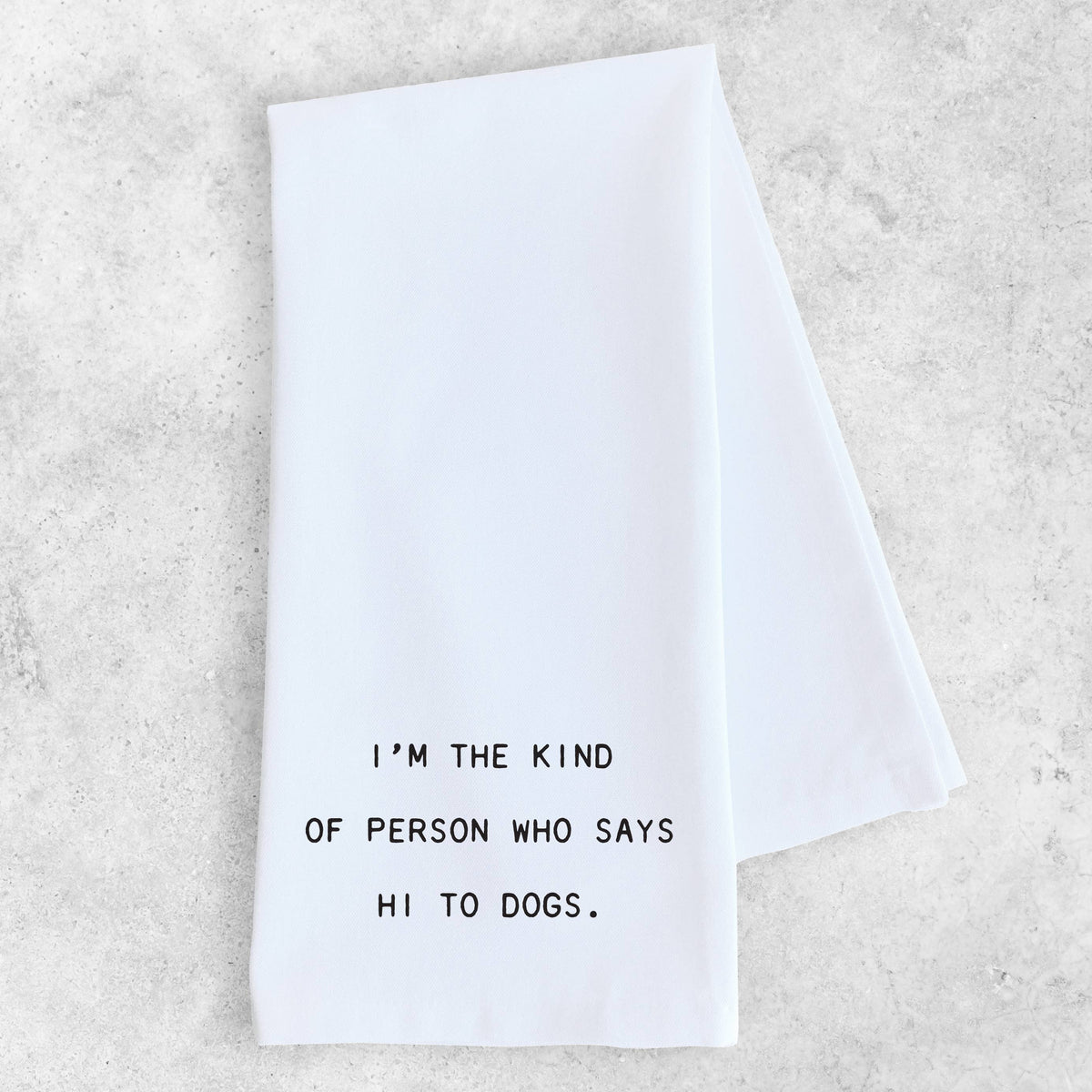 Hi To Dogs - Organic Cotton Tea Towel
