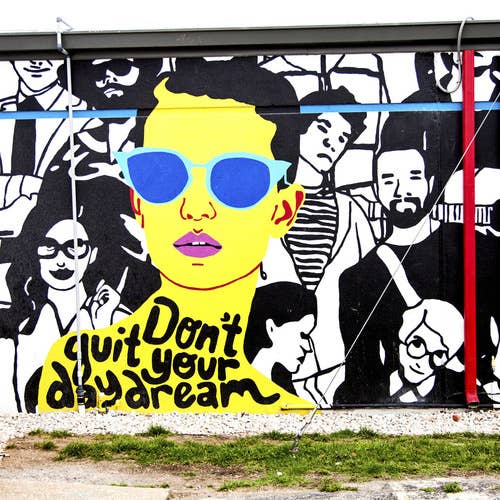 Don't Quit Your Daydream Mural Coaster