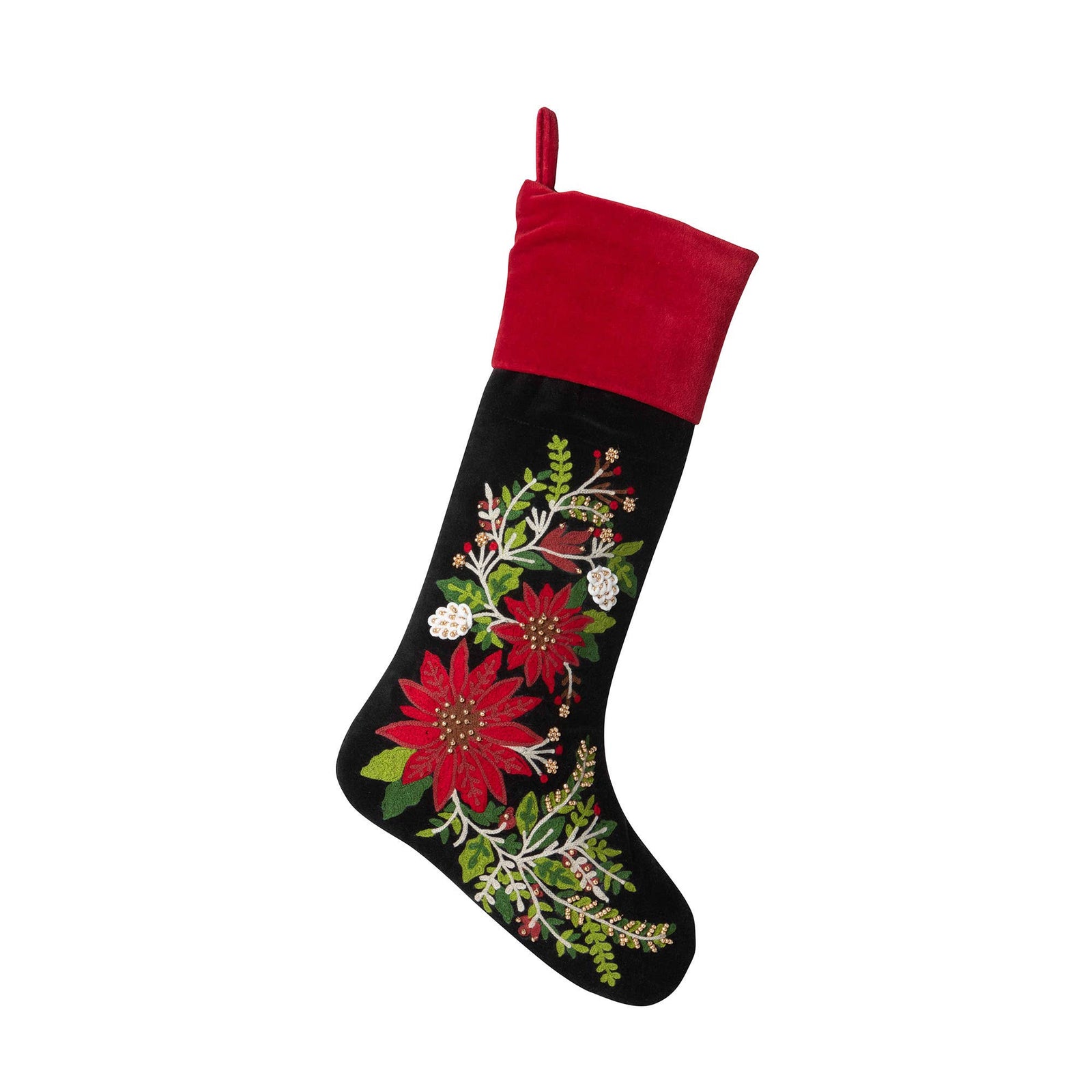 Poinsettia Stocking