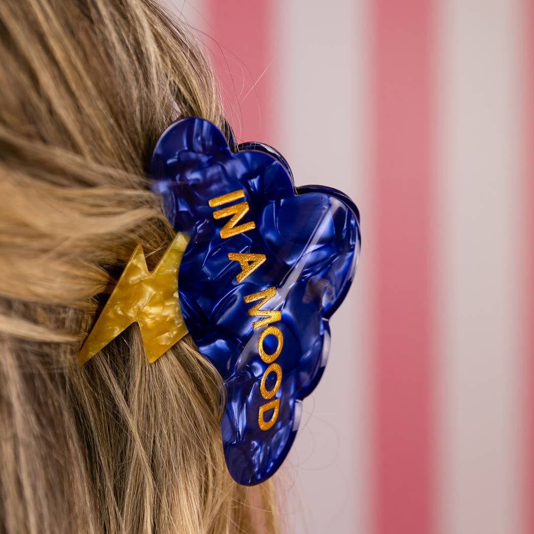In A Mood - Lightning Cloud Hair Claw Clip, Funny Gift