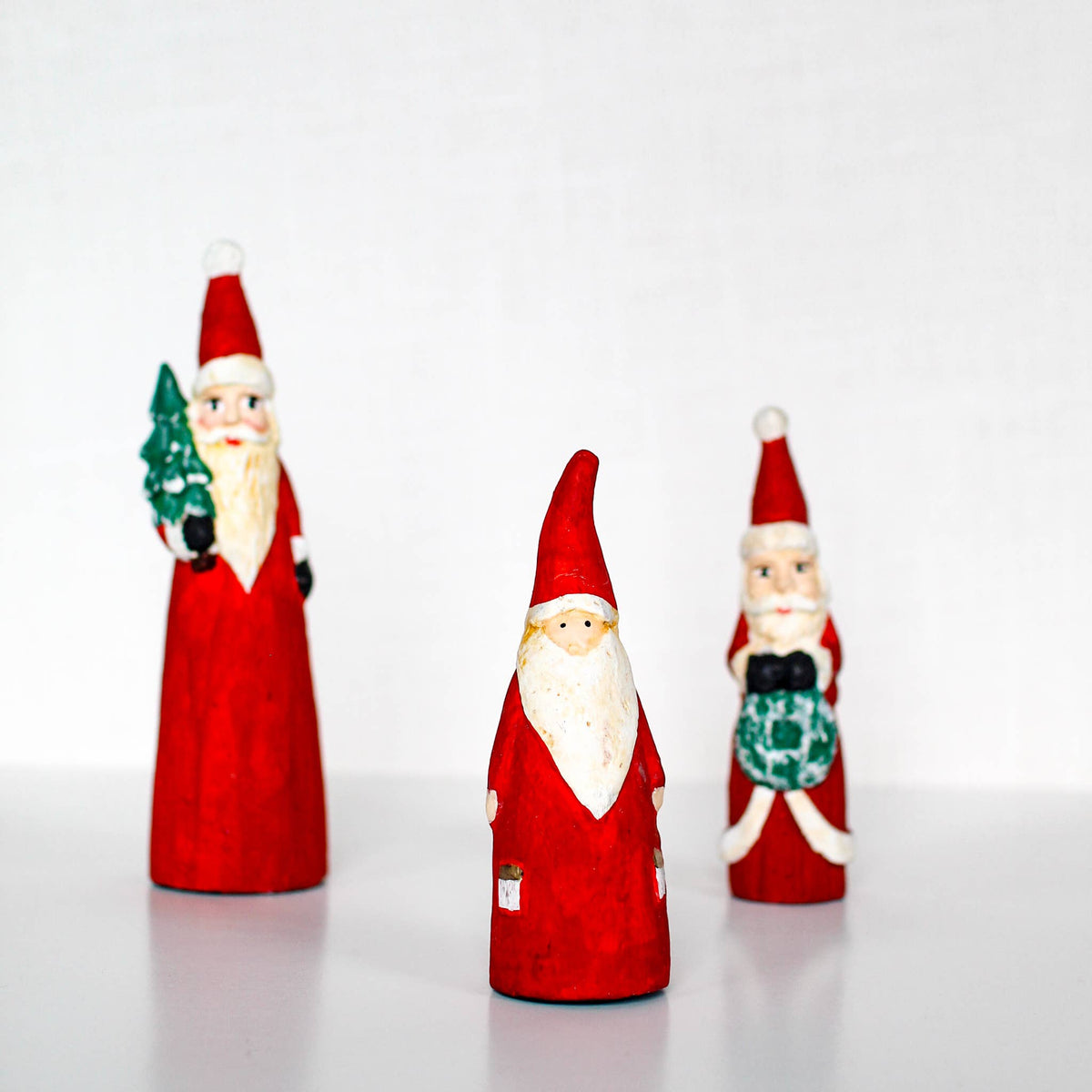 5.5" Paper Pulp Santa Figure
