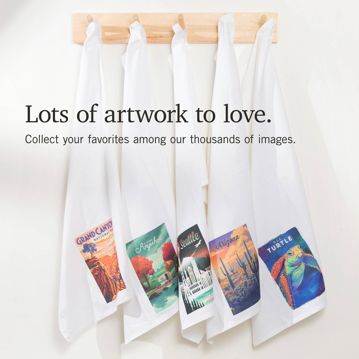 ORGANIC TEA TOWEL Memphis, Tennessee, Woodblock