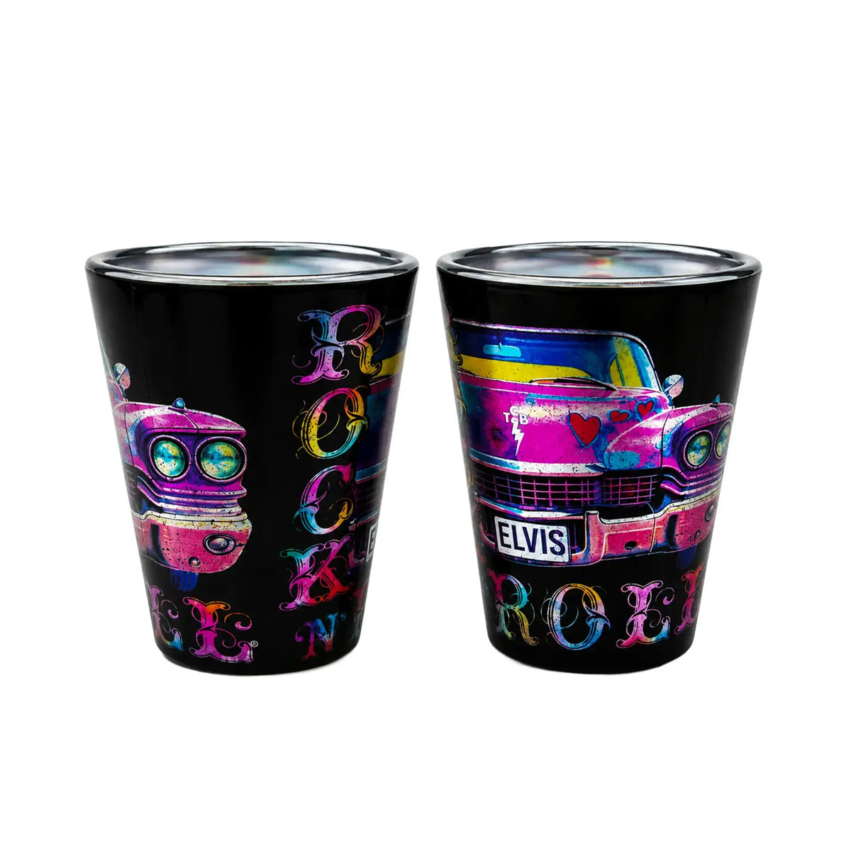 Elvis Shot Glass - Rock 'N' Roll Caddy Metallic