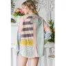DAISY PATCHED FABRIC MIXED TOP