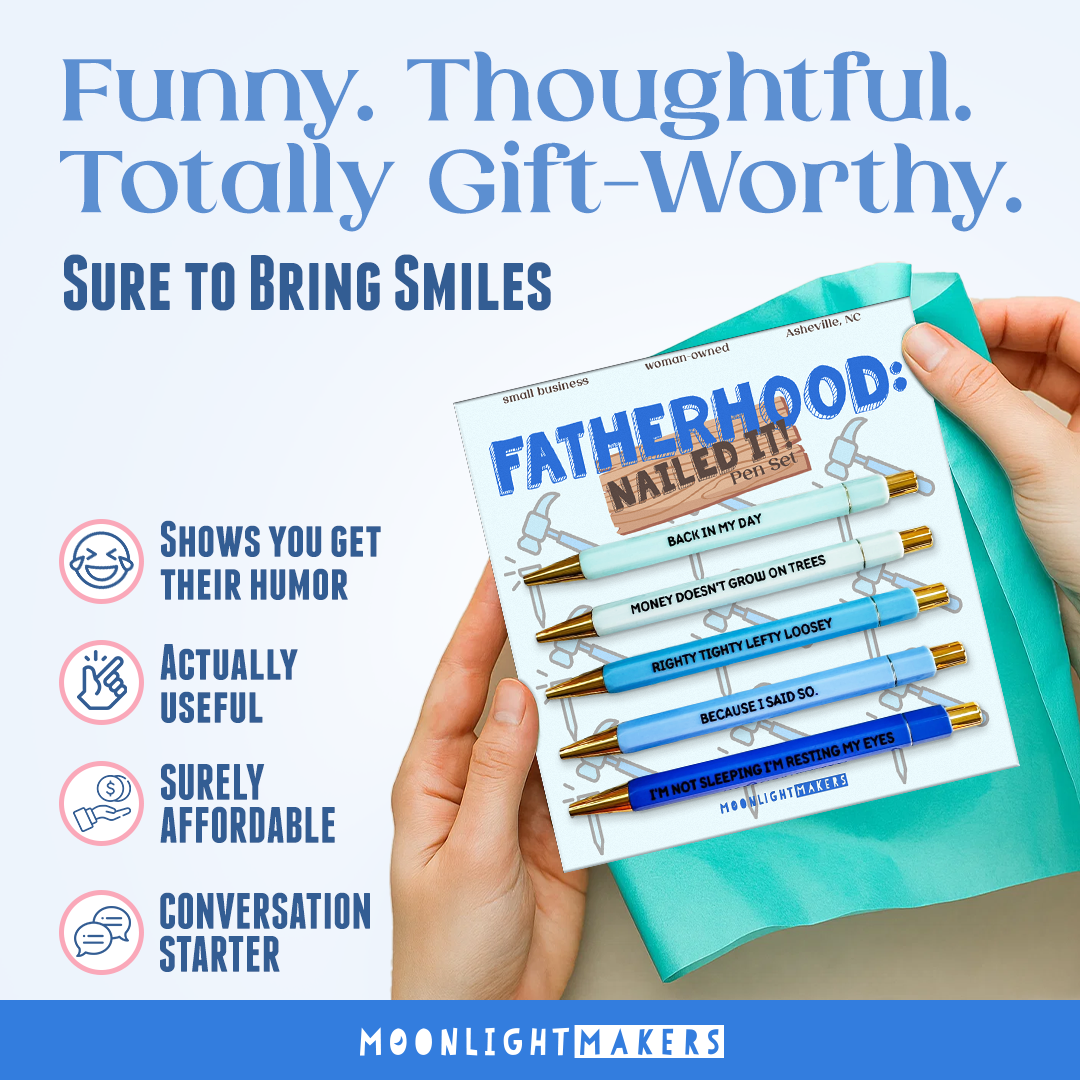 Fatherhood - Pen Set - Funny Dad Gift, Father's Day