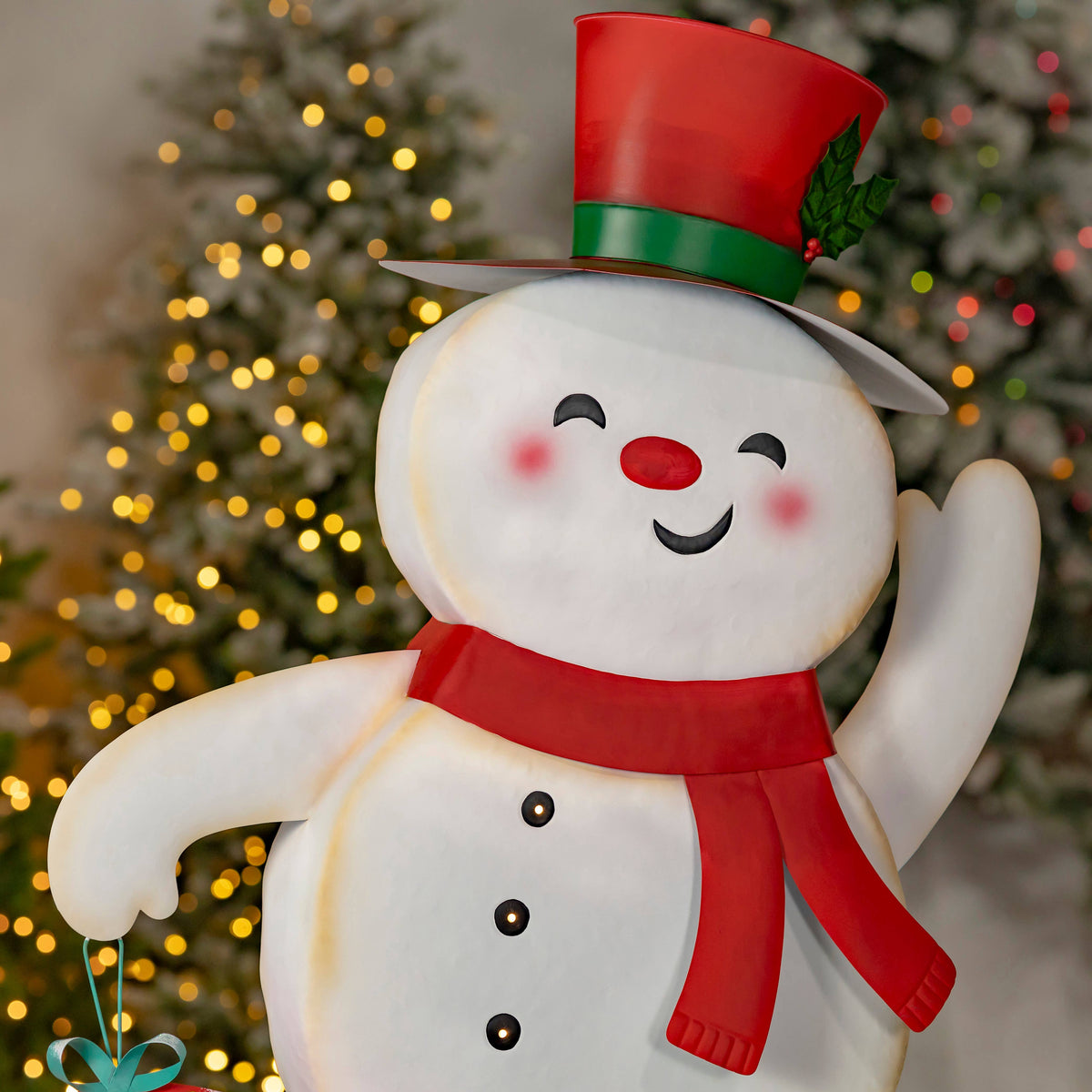 "Icy &amp; Icesis" Friendly Metal Snowmen Figurines