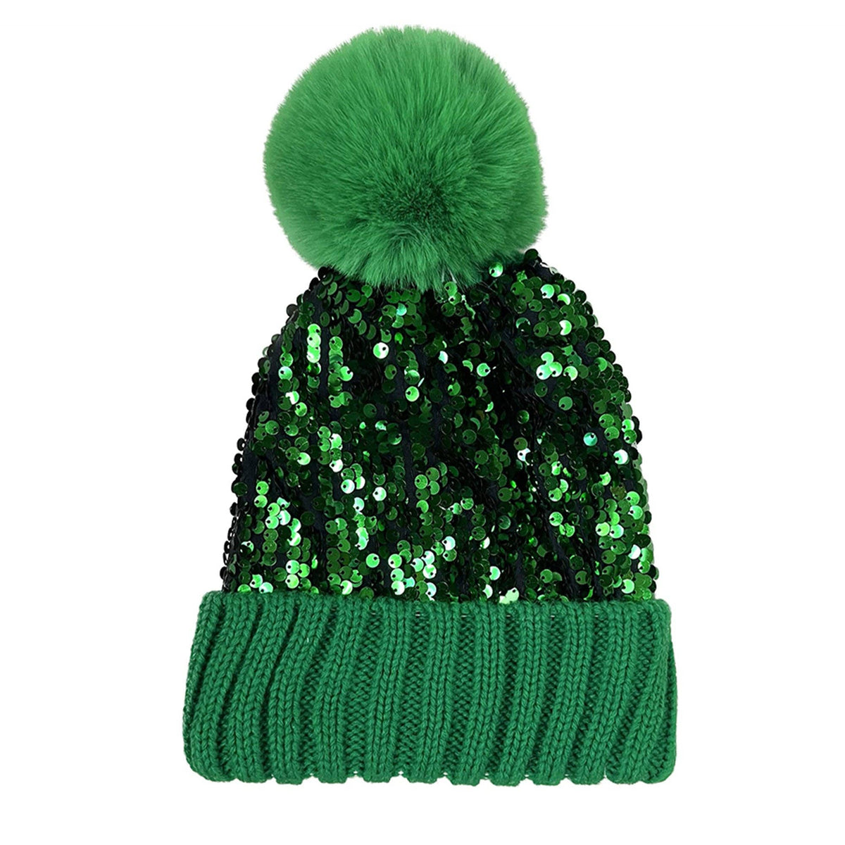 POM POM SEQUIN BEANIE  (REALLY NICE)