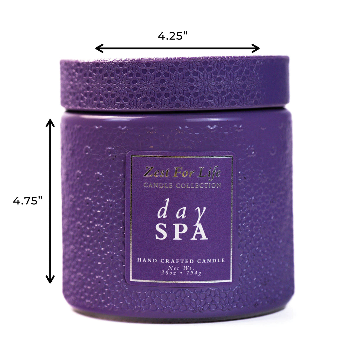 Day Spa – 28oz Zest For Life Luxury Candle Gift