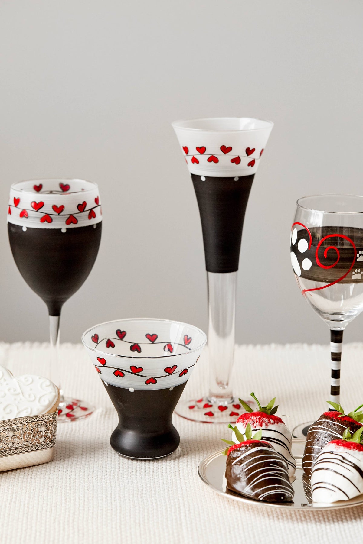 Parisian L'Amour Hollow Flute Glasses
