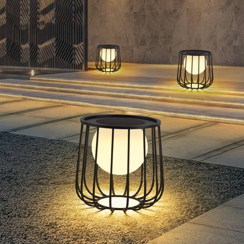 Outdoor Table with LED Light: Large