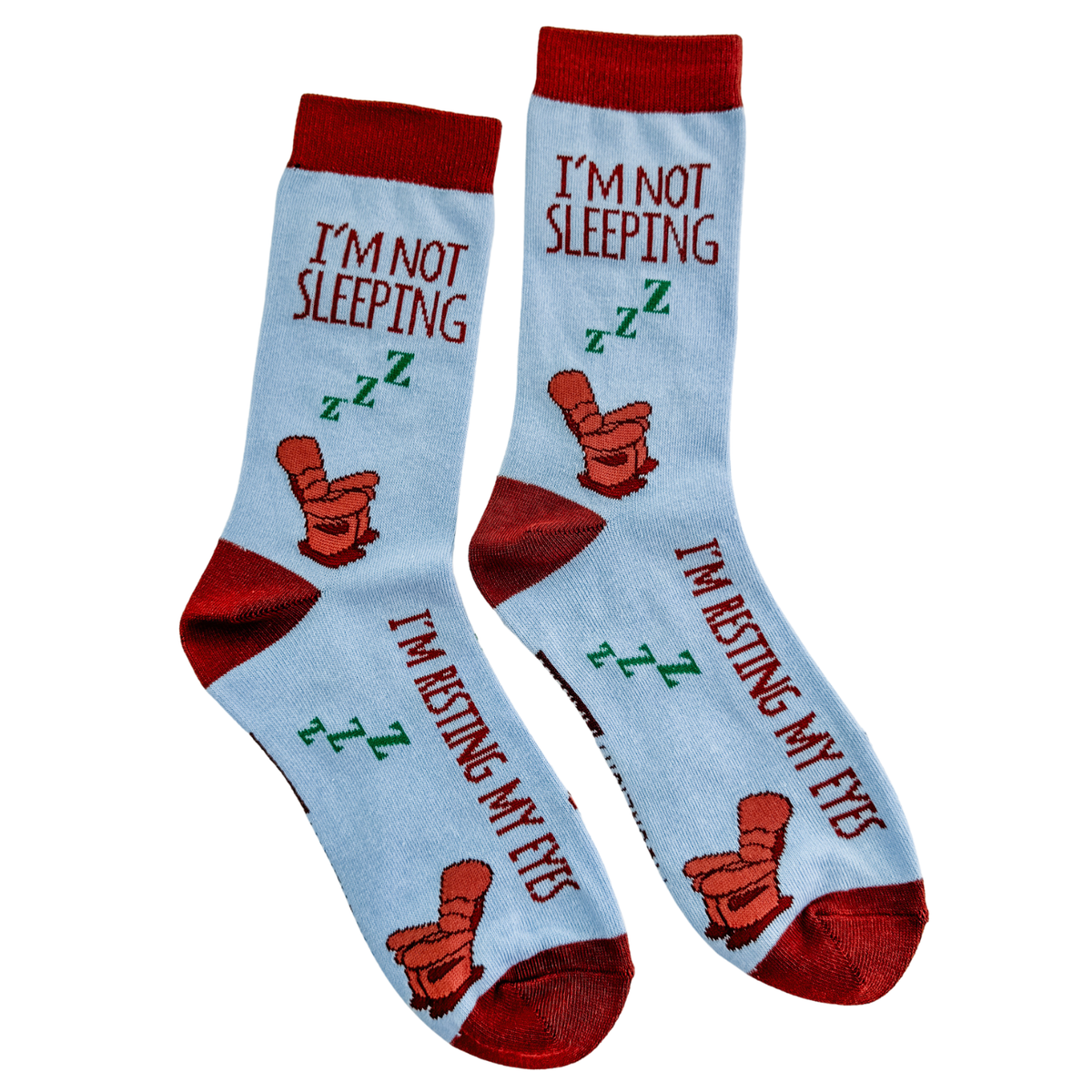 I'm Not Sleeping, I'm Resting My Eyes - Unisex Socks - CLOSEOUT SALE