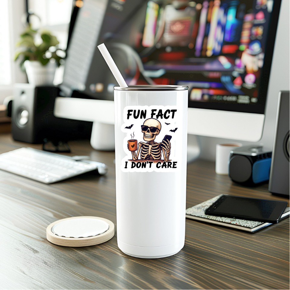 Funny I Don't Care Vinyl Sticker