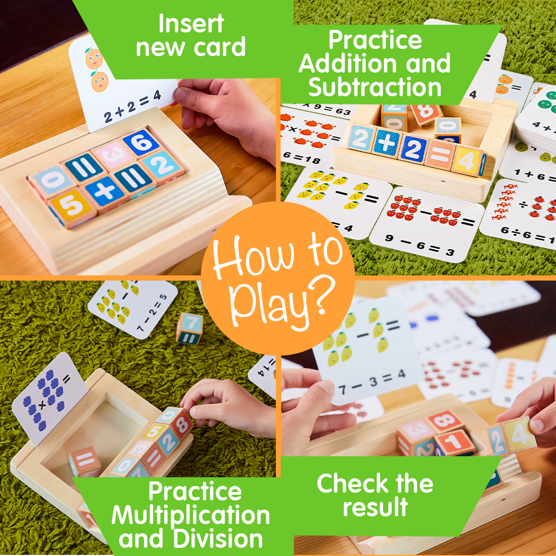 Montessori Toy for Kids - Number Blocks - Math Learning Toys