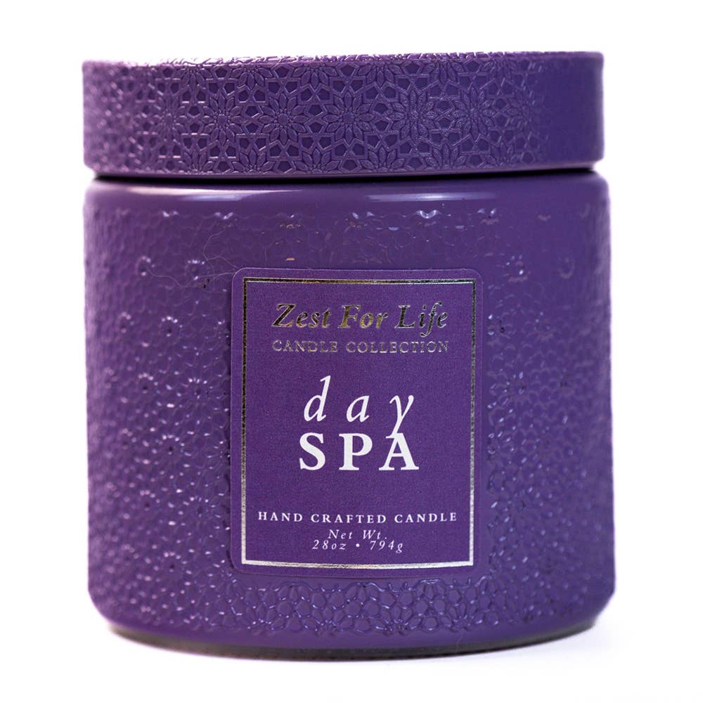 Day Spa – 28oz Zest For Life Luxury Candle Gift