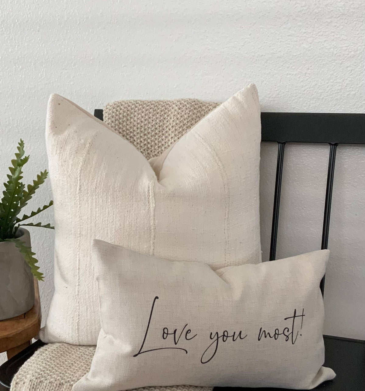 Love you most Pillow - Pillow Cover with Insert