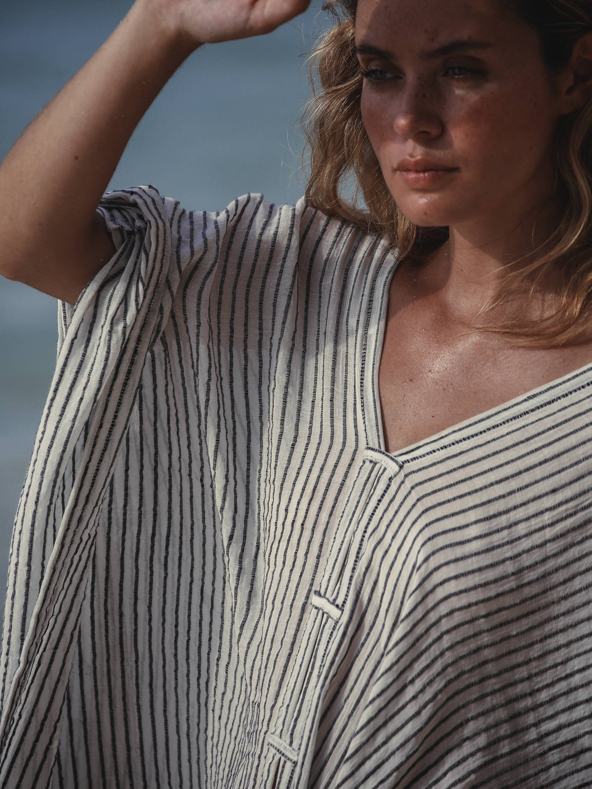 Ava Kimono - Black Stripes | 100% Turkish Cotton 100% Turkis: One Size / Black Stripes