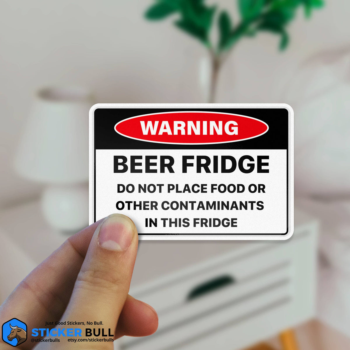 Beer Fridge Stickers, Beer Stickers, Funny Warning Sticker, Meme Sticker, Waterproof Vinyl Sticker For Waterbottle, Laptop and Refrigerator