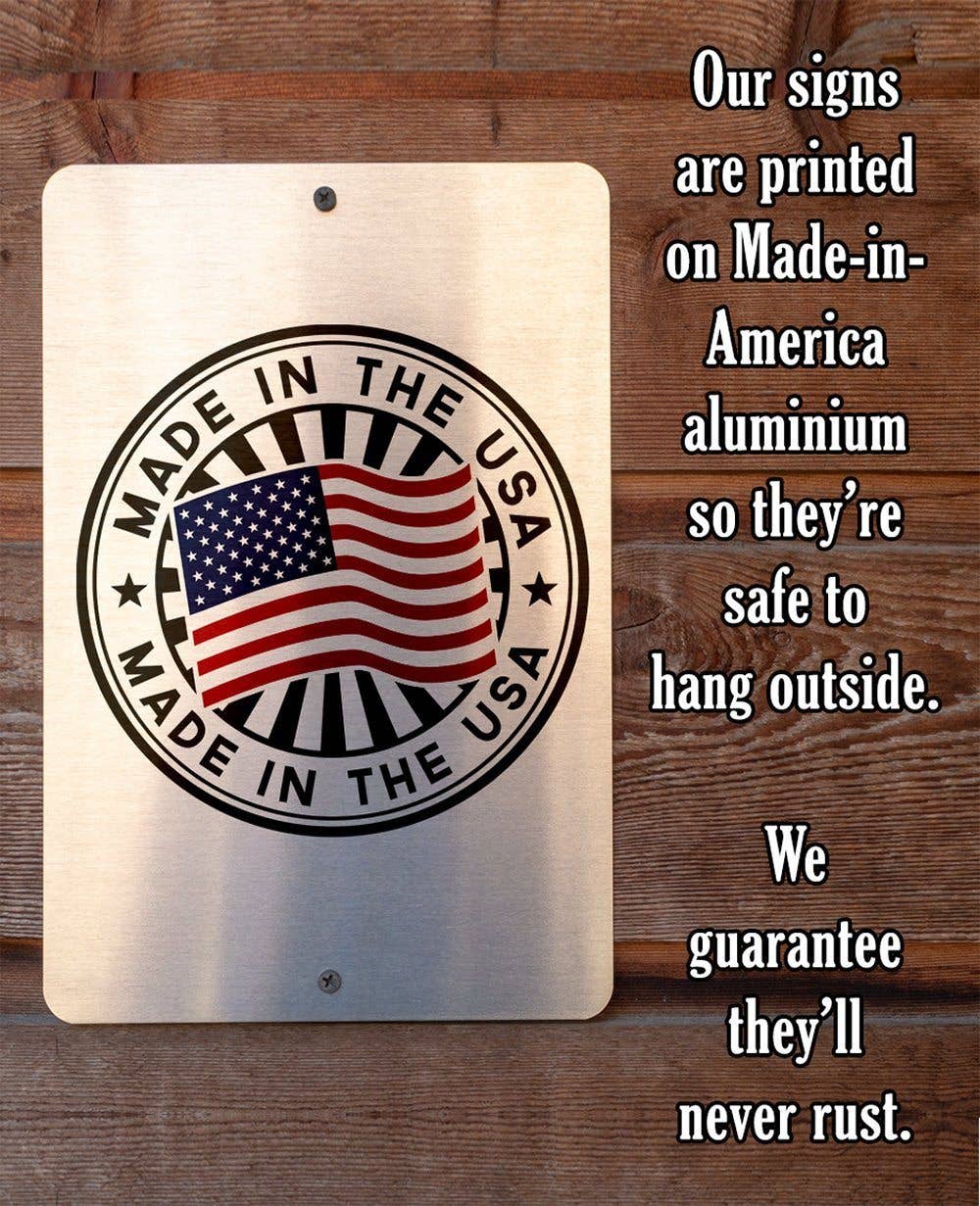 Just Say Cluck It - Metal Sign: 8 x 12