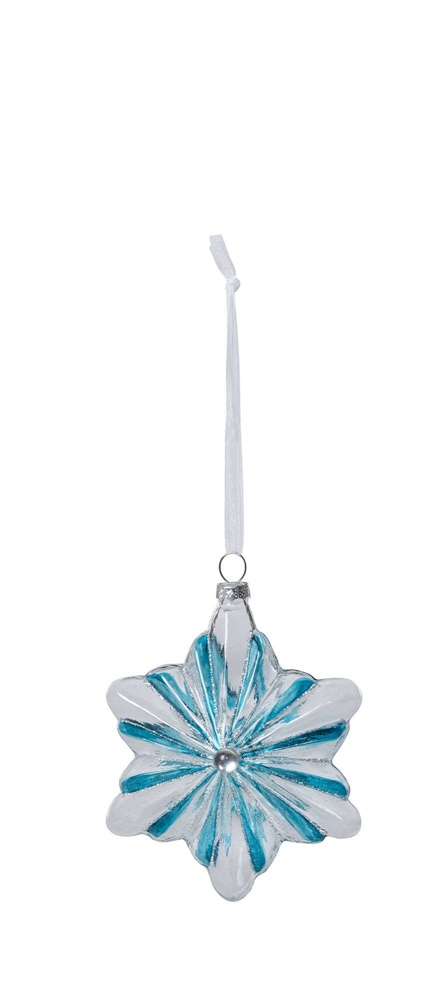Northern Lights Glass Snowflake Ornament