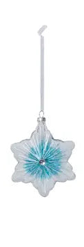 Northern Lights Glass Snowflake Ornament