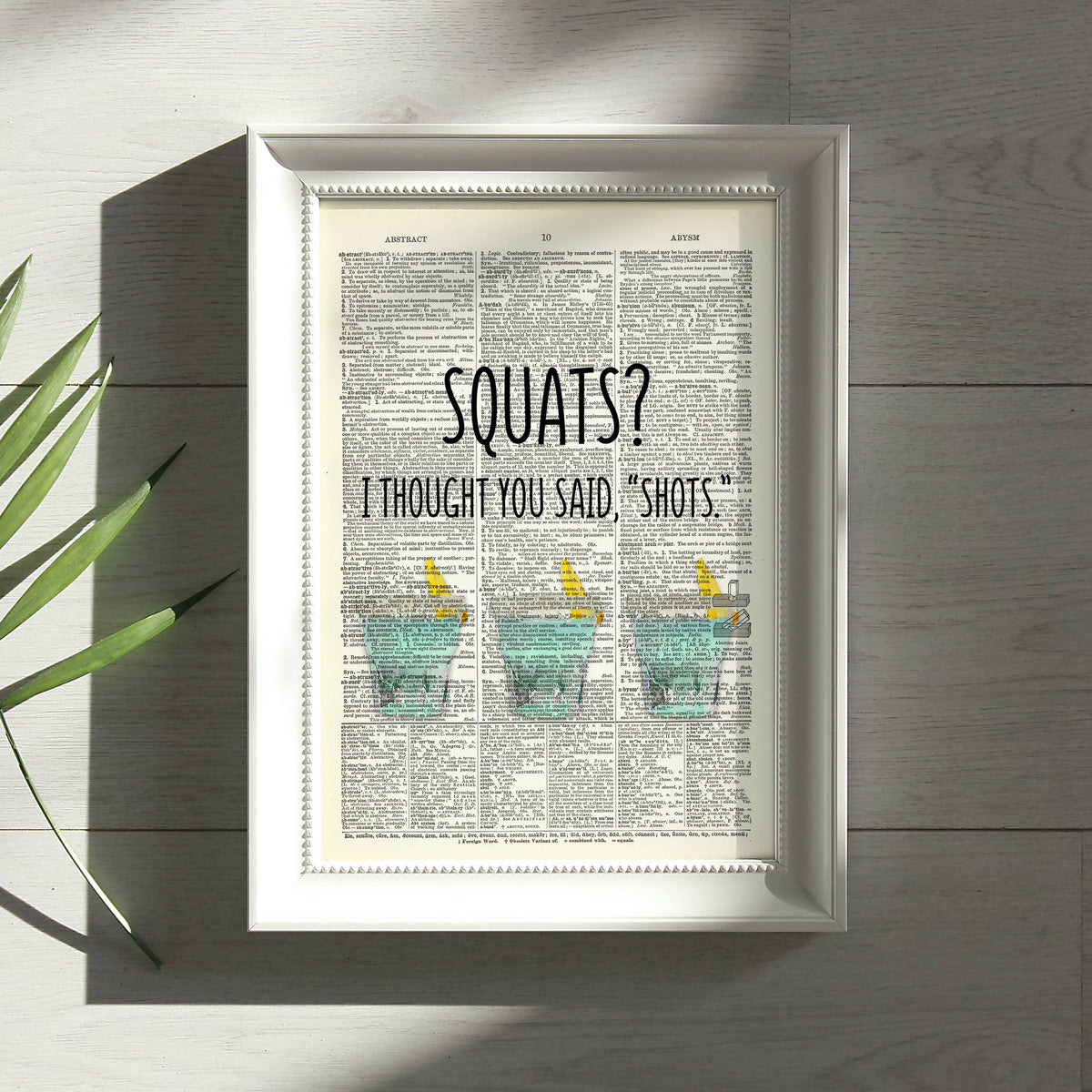 Art Print Dictionary Page | Vintage | Squats?