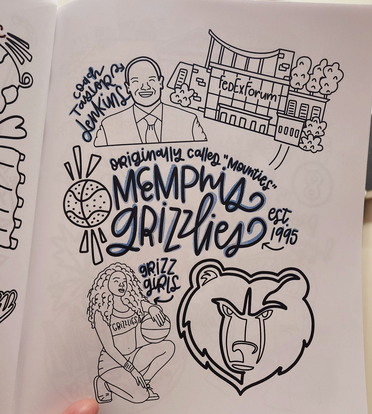 MEMPHIS in COLOR (Coloring Book) by Artist Courtney Lemmons