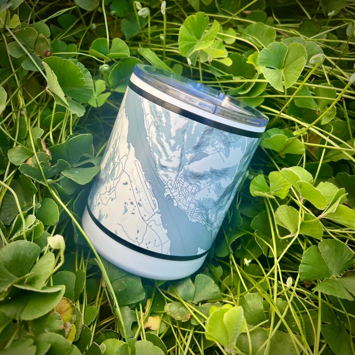 Memphis TN Map Insulated Cup in Classic - WHITE