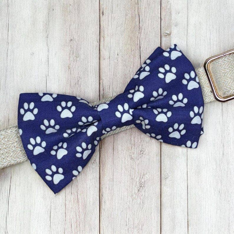 Cats Dog Bow Tie, College Football Gift, Handmade in USA
