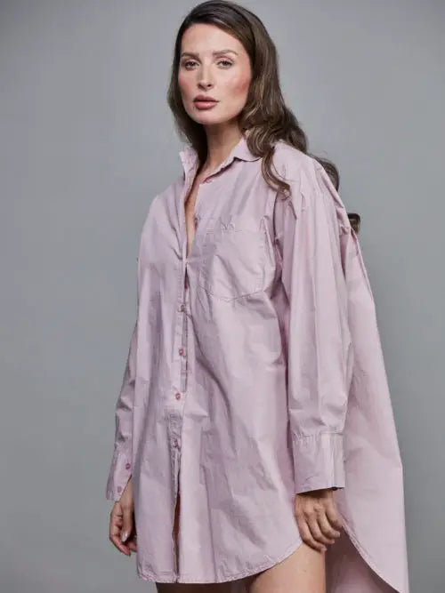 Boyfriend Oversized Cotton Shirt ONE SIZE