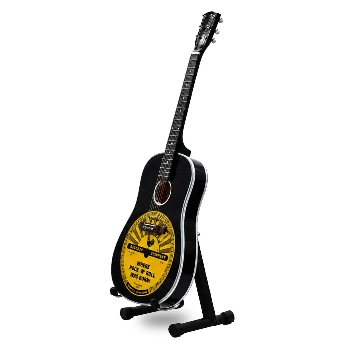 Sun Record Guitar - Where RNR was Born 10" Tall with Stand