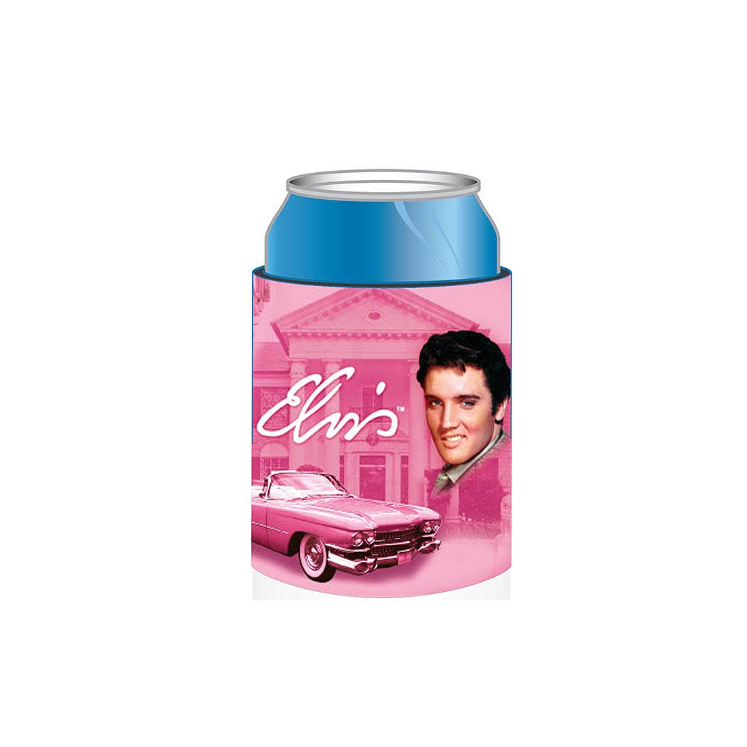 Elvis Huggie/Coozie - Pink Guitars