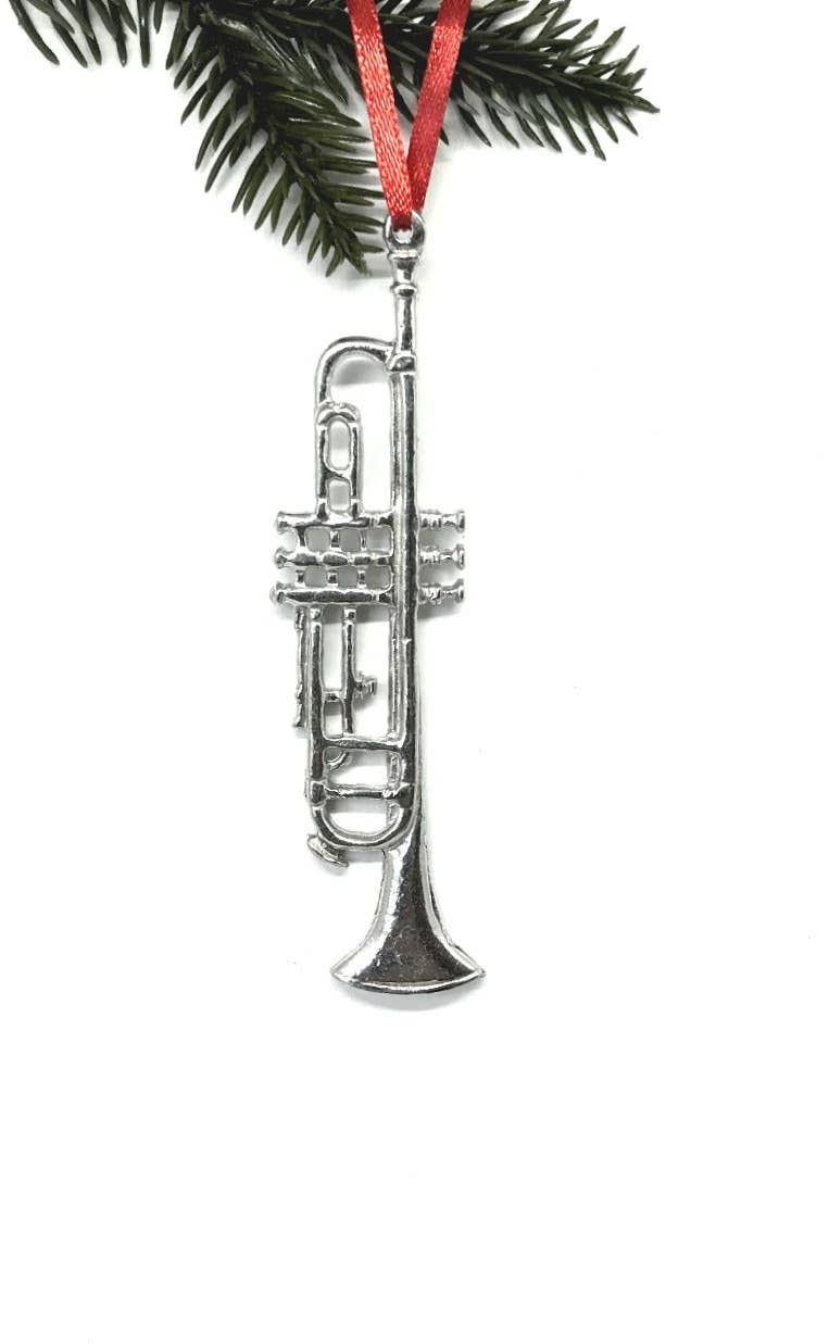 Handmade Music Christmas Ornament - Trumpet