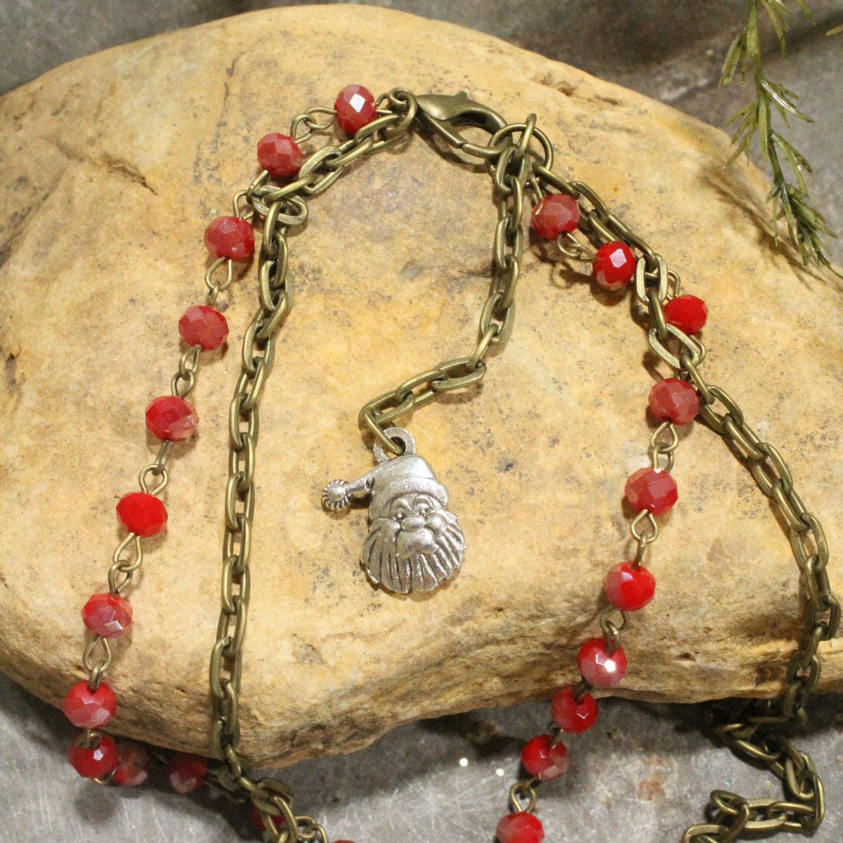 HO HO HO, Here We Go Santa Layered Necklace