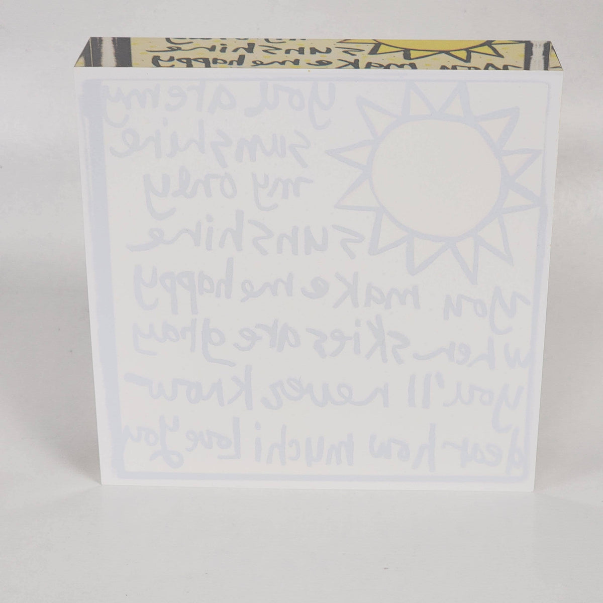 You Are My Sunshine Acrylic Block