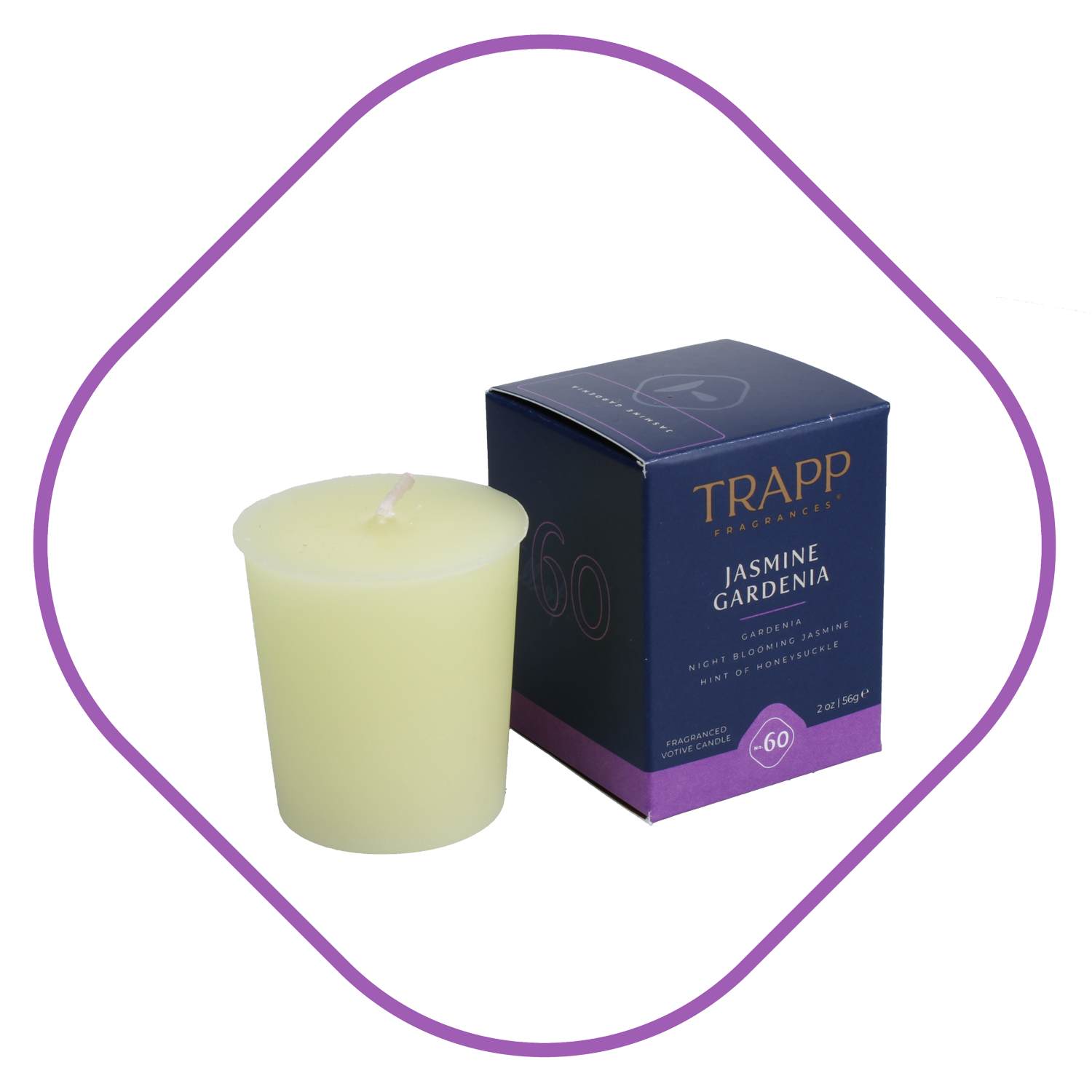 No. 60 Jasmine Gardenia 2 oz. Votive Candle