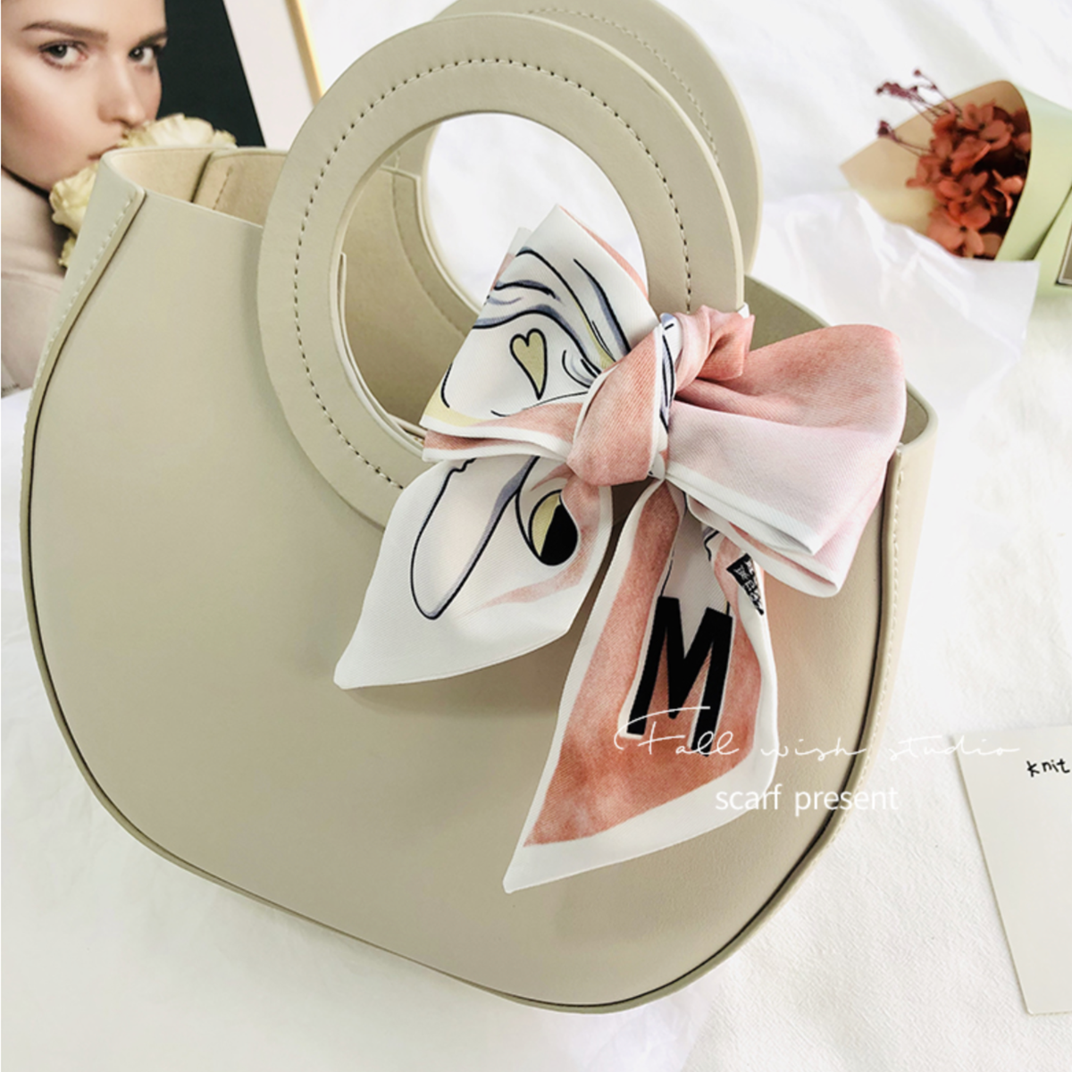 Ribbon Scarf/ Purse Scarf