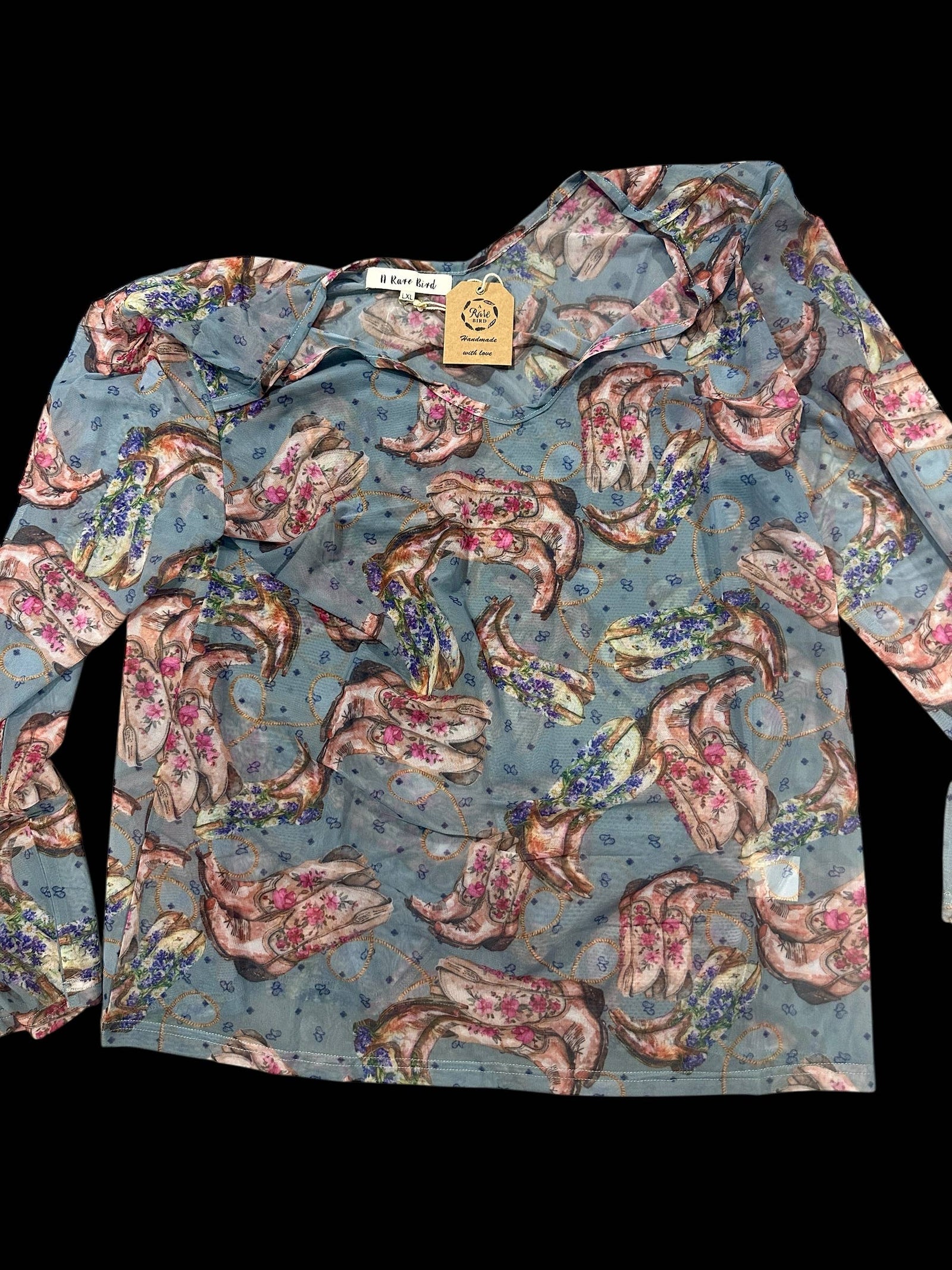 "Boots Were Made for Walkin" Mesh Top