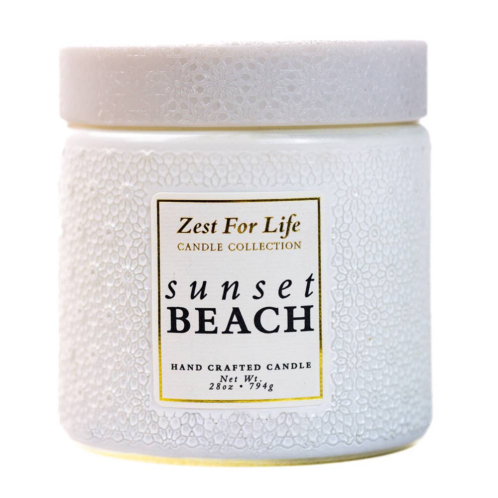 Sunset Beach – 28oz Zest For Life Luxury Candle